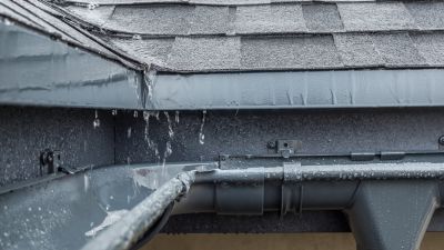 Clogged Gutter Damage
